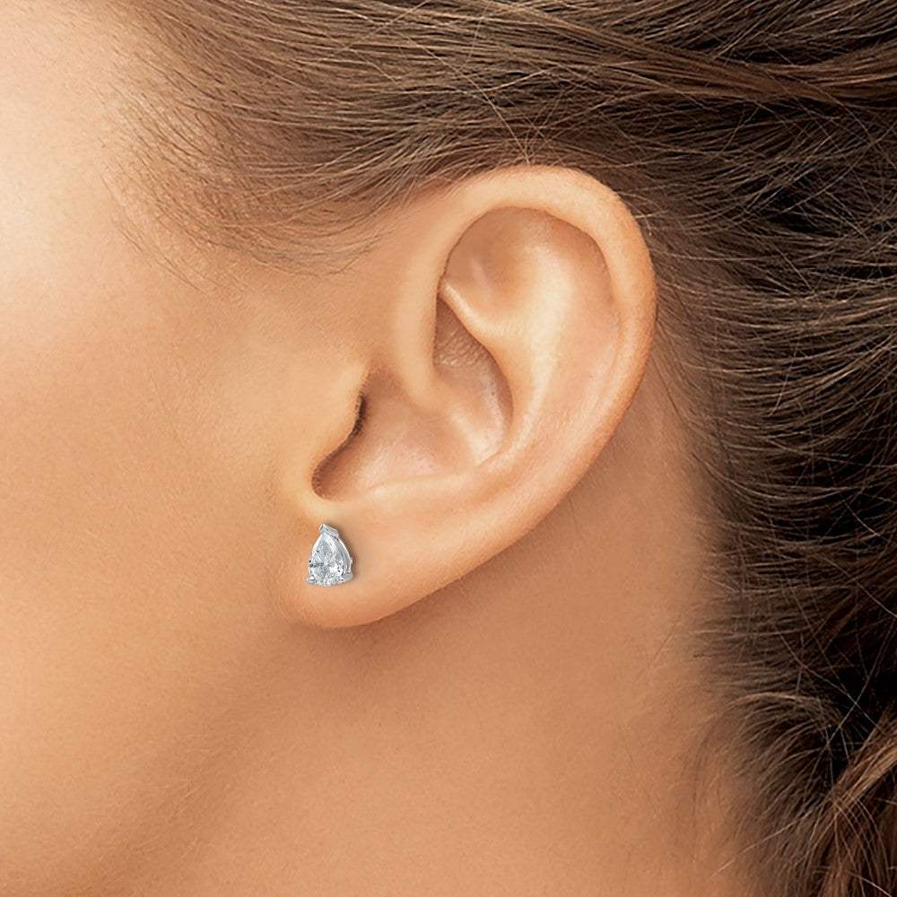 14kw 6.7x4.5mm Pear  Earring Mountings
