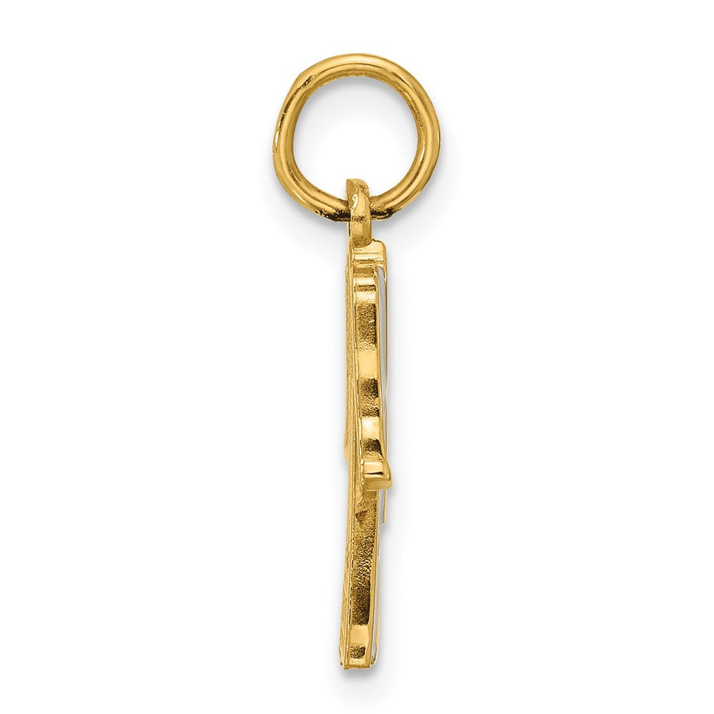 14k Yellow Gold Bathrobe Charm