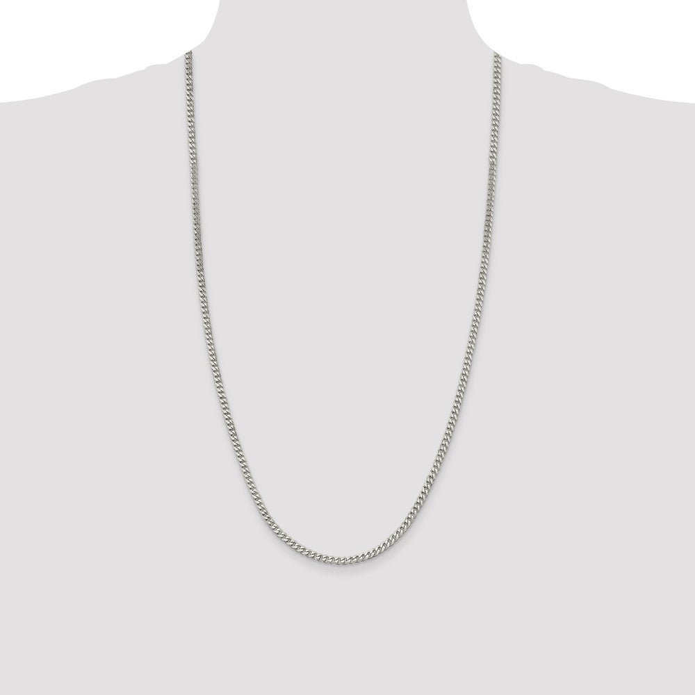 Sterling Silver 3.5mm Curb Chain 28 Inches