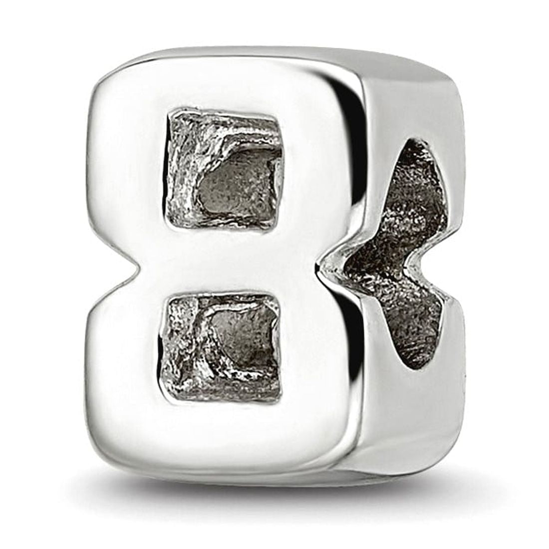 Reflection Beads Sterling Silver Reflections Number 8 Bead