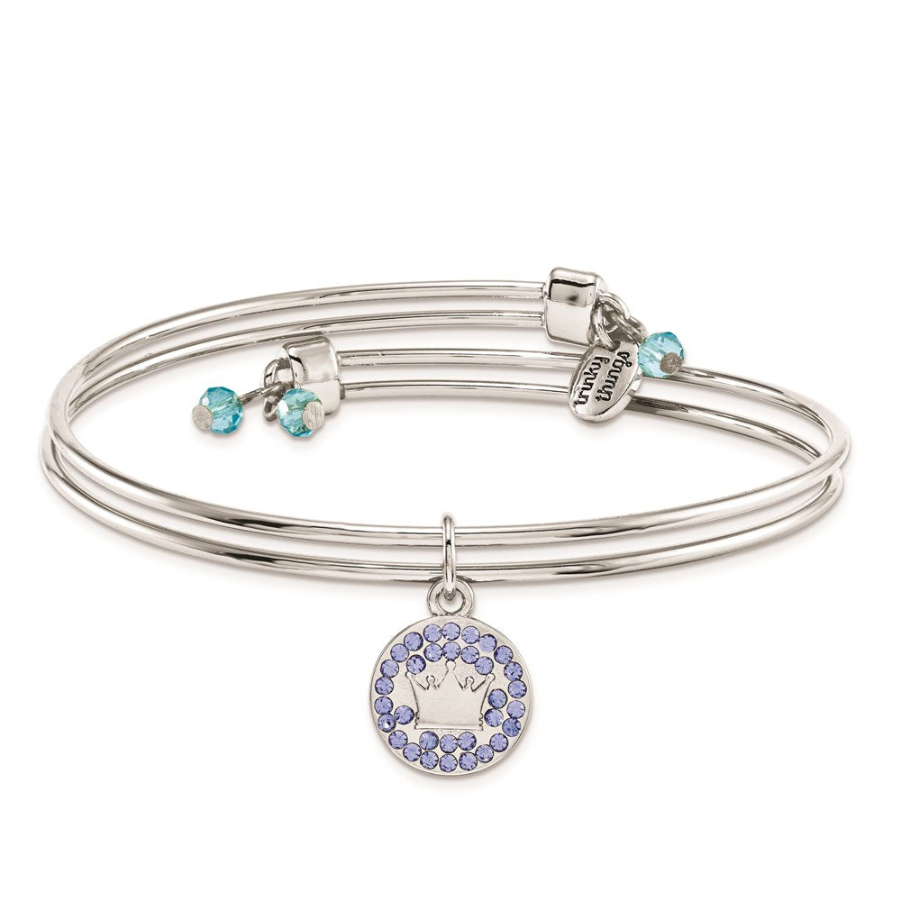 Silver-tone Trinky Things It's a Boy Blue Bracelet/Card