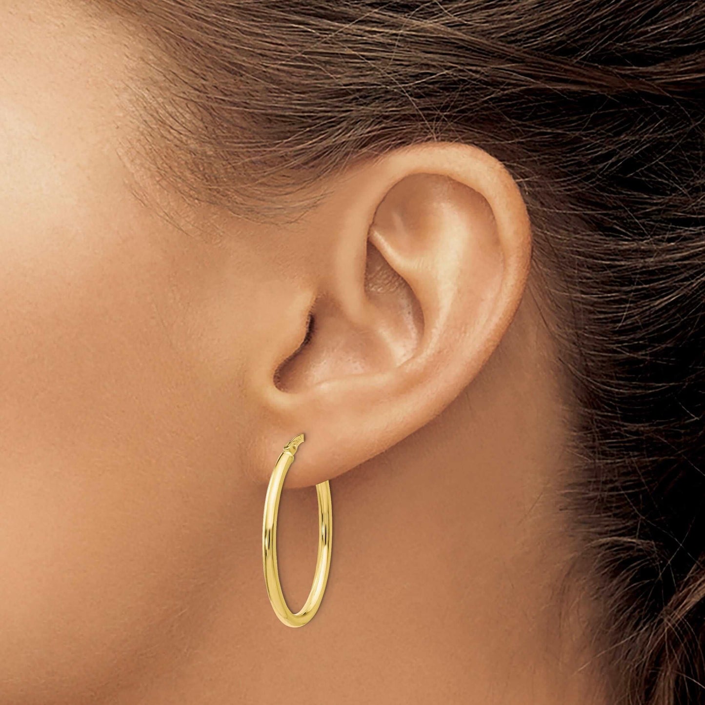 10K 4.5mm Concave Figaro Chain 8  inches