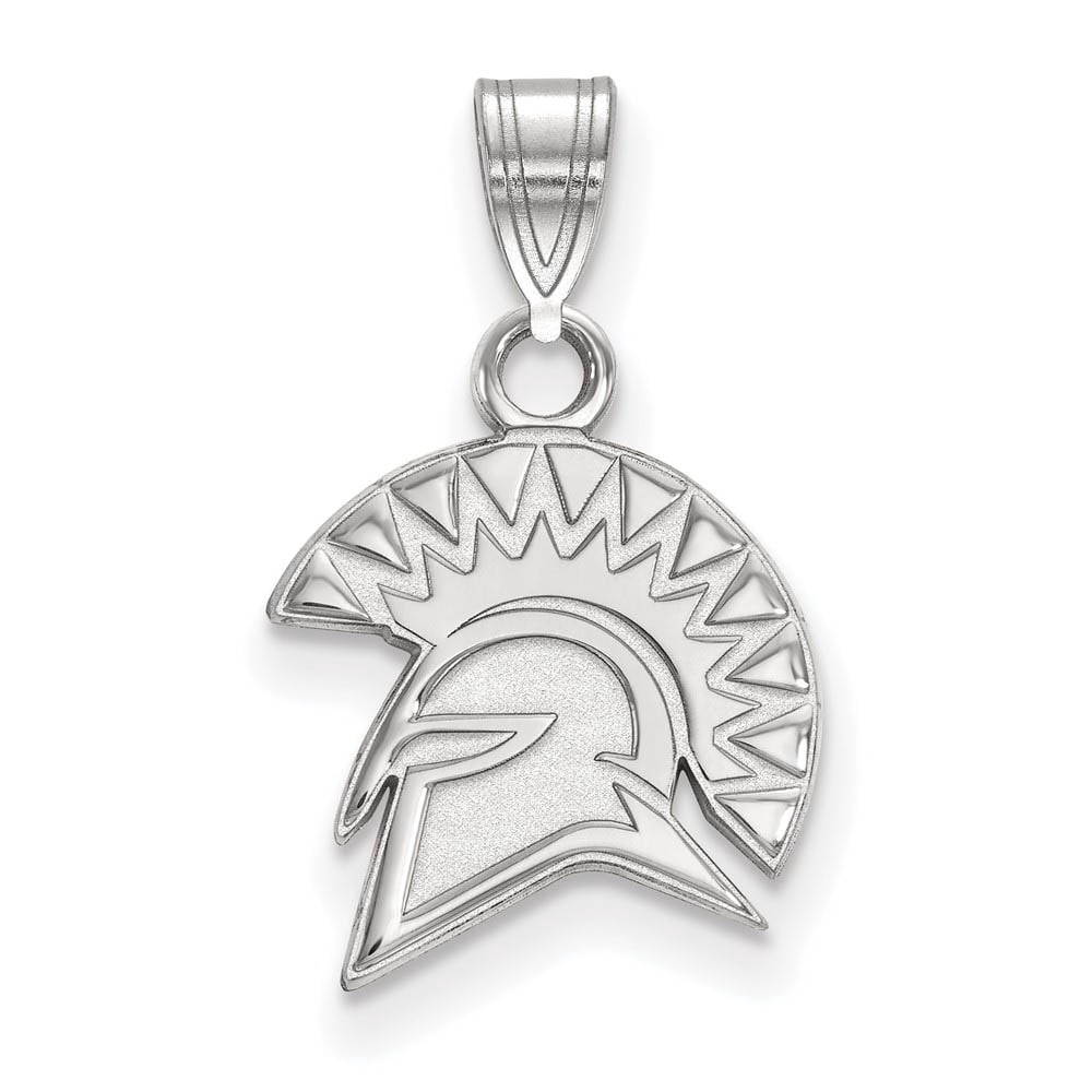 LogoArt Sterling Silver San Jose State University Small Pendant Necklace
