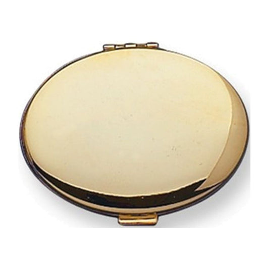 Gold-Tone Oval Compact Mirror QGM2773