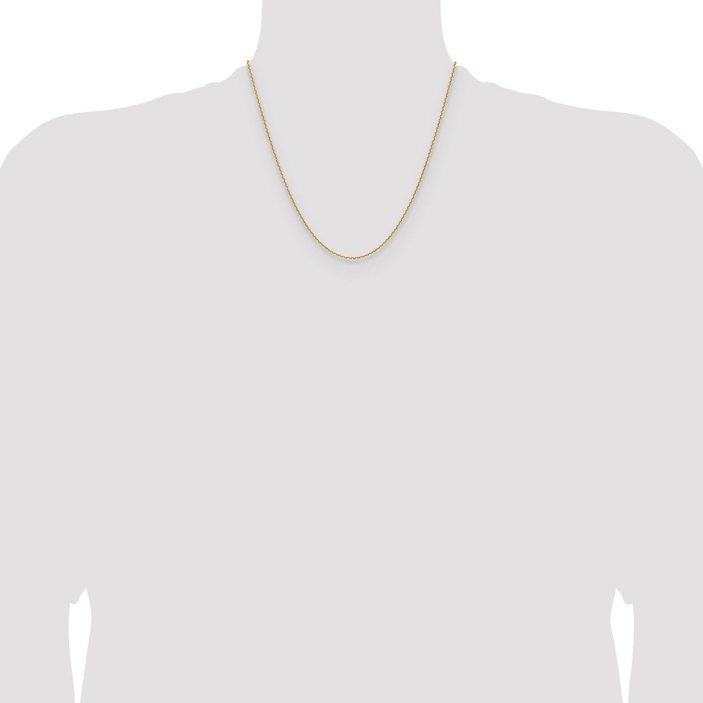 14K 1.5mm D/C Square Cable Chain
