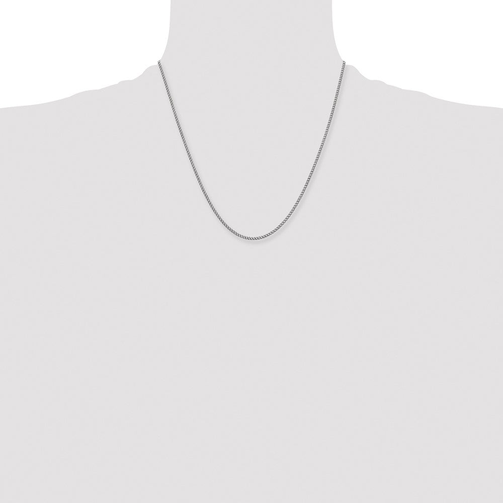 Stainless Steel Antiqued 2mm 20in Round Curb Chain