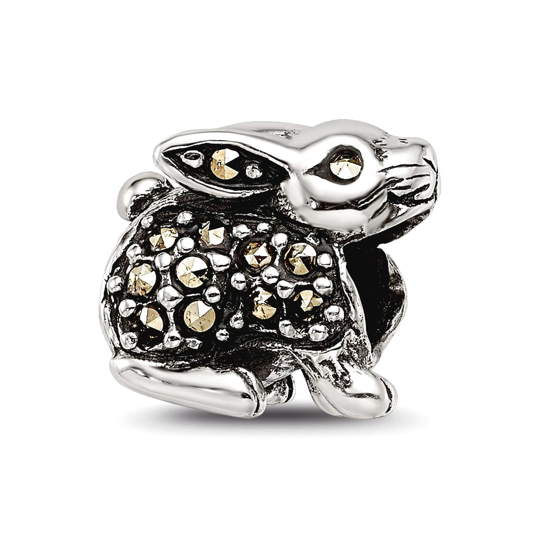 Sterling Silver Reflections Marcasite Rabbit Bead