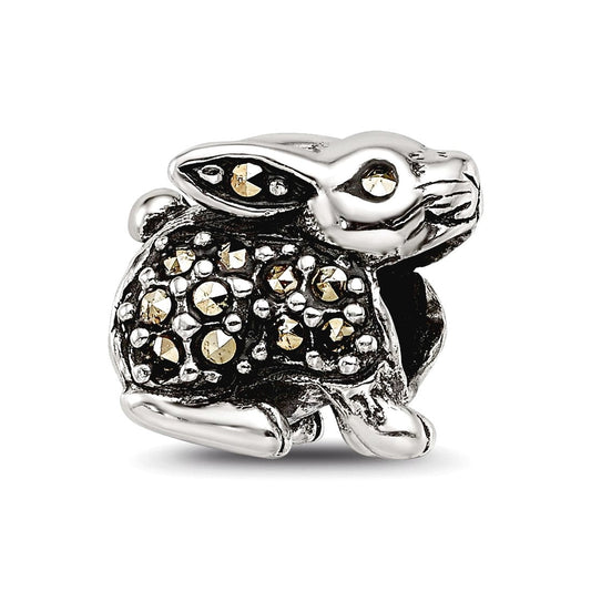Sterling Silver Reflections Marcasite Rabbit Bead