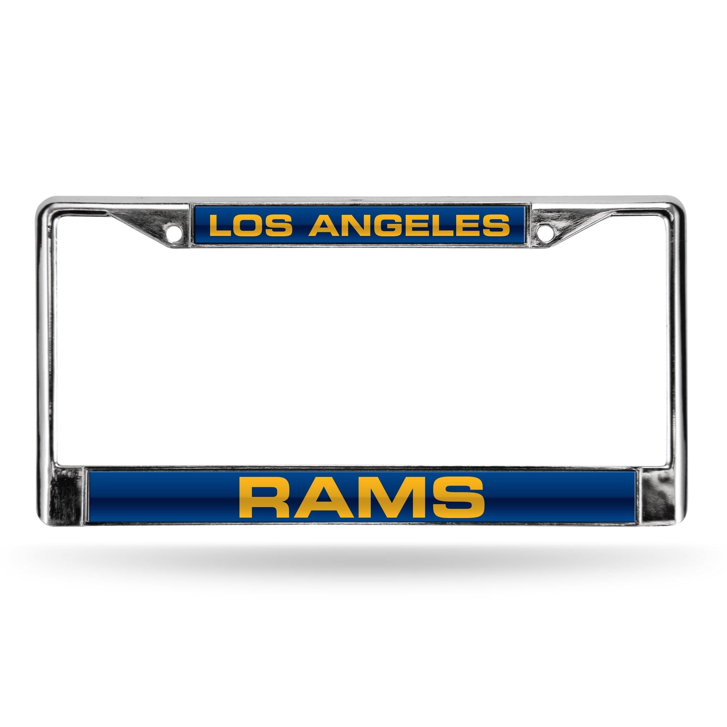 NFL LA Rams Laser Chrome Acrylic License Plate Frame QGC8077