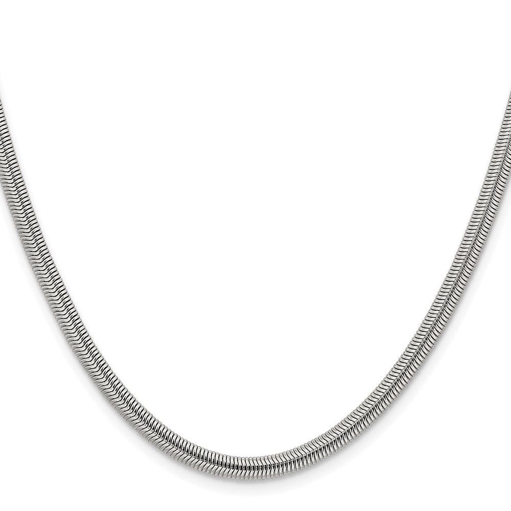Stainless Steel Polished 4.2mm 30in Flat Snake Chain
