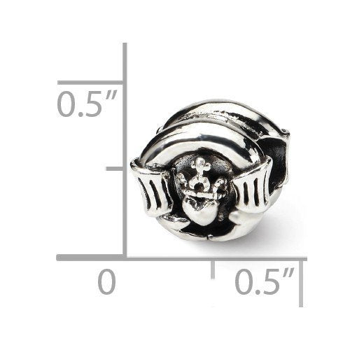 Sterling Silver Reflections Claddagh Bead