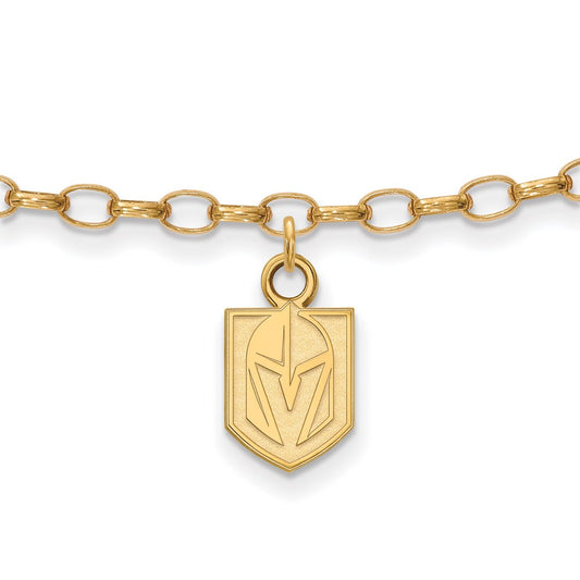 GP Sterling Silver Vegas Golden Knights Anklet