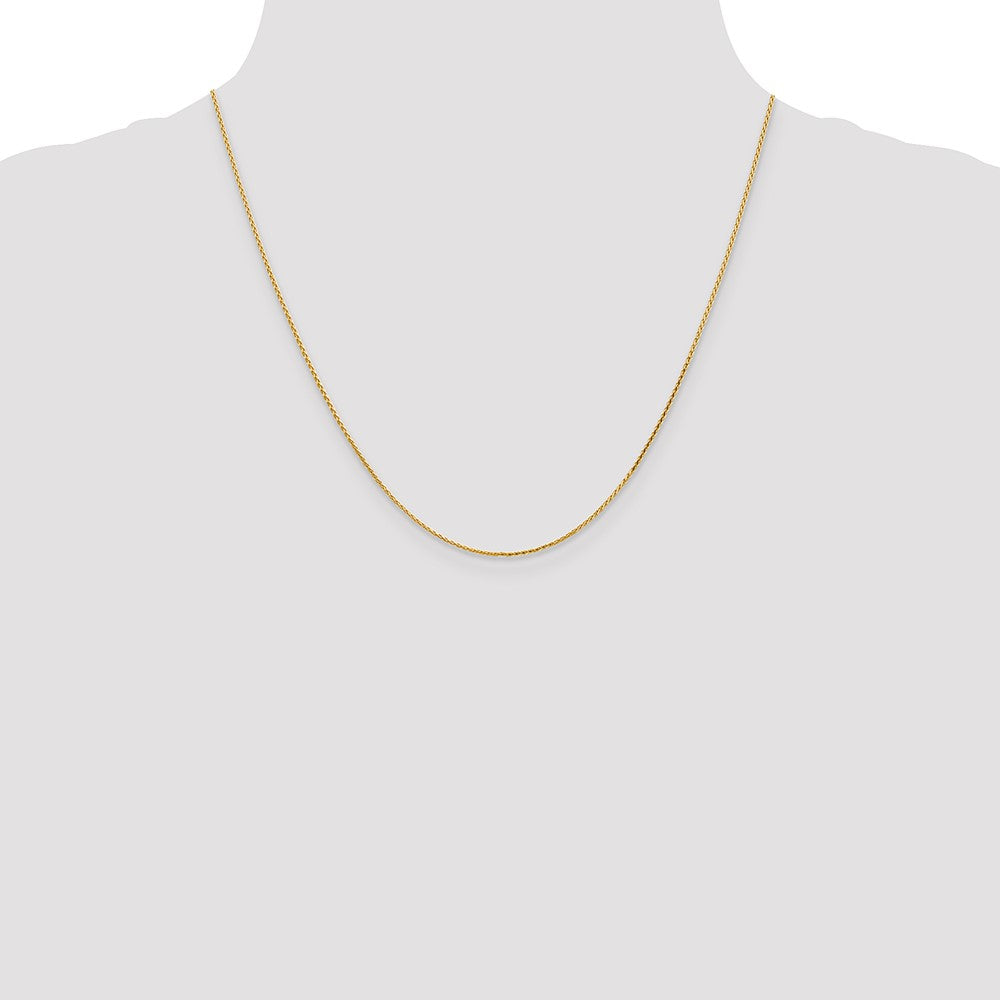 14K 1.0mm D/C Wheat Chain
