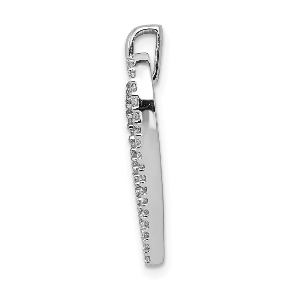 14k White Gold 1/6ct. Diamond Heart Pendant