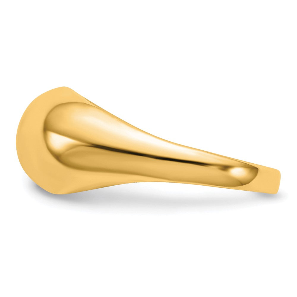10K Yellow Gold Polished Dome Ring Size 6.25