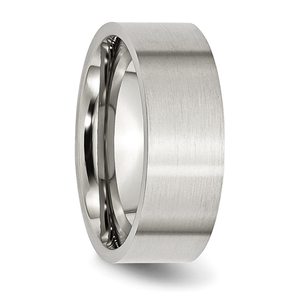 Stainless Steel Brushed 8mm Flat Band Size - 6