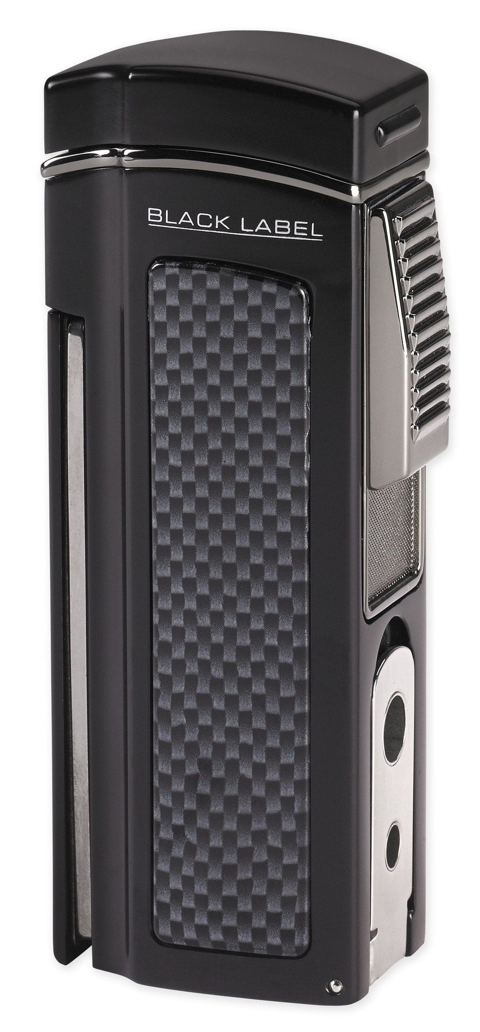 Black Label Dominator Quad Torch Table Lighter - Black Matte