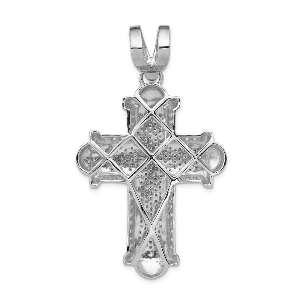 14k White Gold Diamond Hinged Earrings EM5549