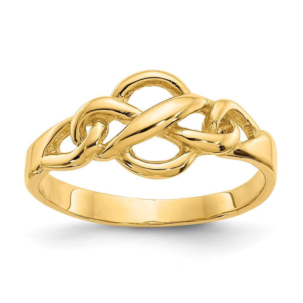 14k Free Form Knot Ring Size 6
