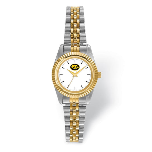 LogoArt University of Iowa Pro Two-tone Ladies Quartz Watch QUIA167