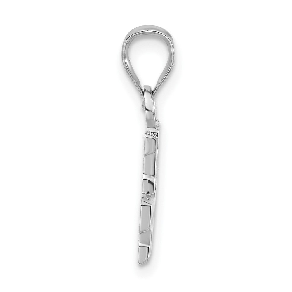 Sterling Silver Polished I Heart My Trooper Pendant