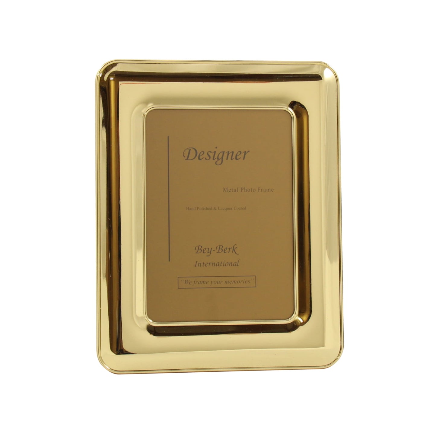Brass 4"x6" Picture Frame with Easel Back.
