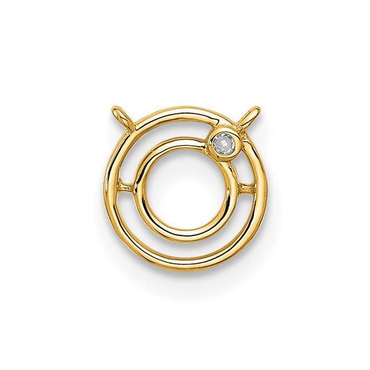 Stella & Dot 10ky Diamond Initial O Charm Element
