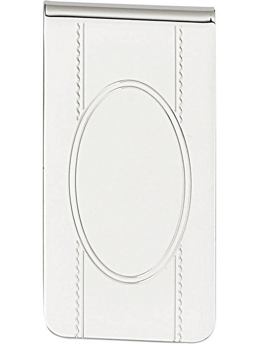 Primal Rhodium-plated Kelly Waters with Engraveable Area Money Clip