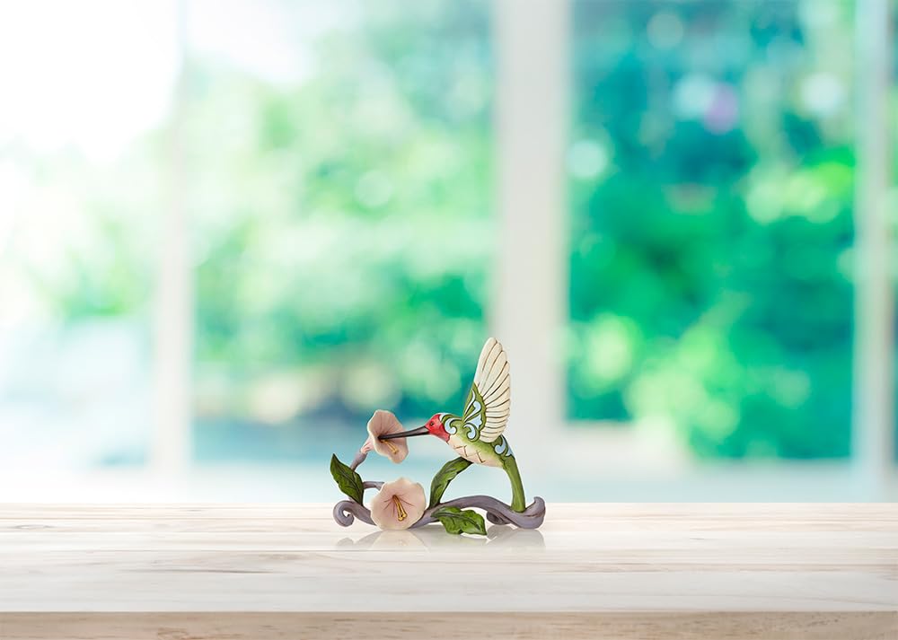 Enesco Jim Shore Heartwood Creek Hummingbird with Flower Figurine