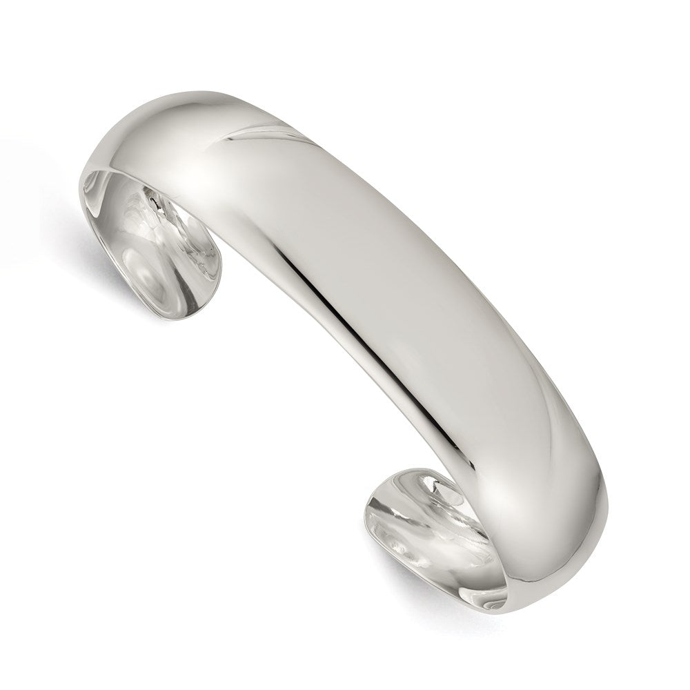 Sterling Silver 14mm Cuff Bangle 7 inches