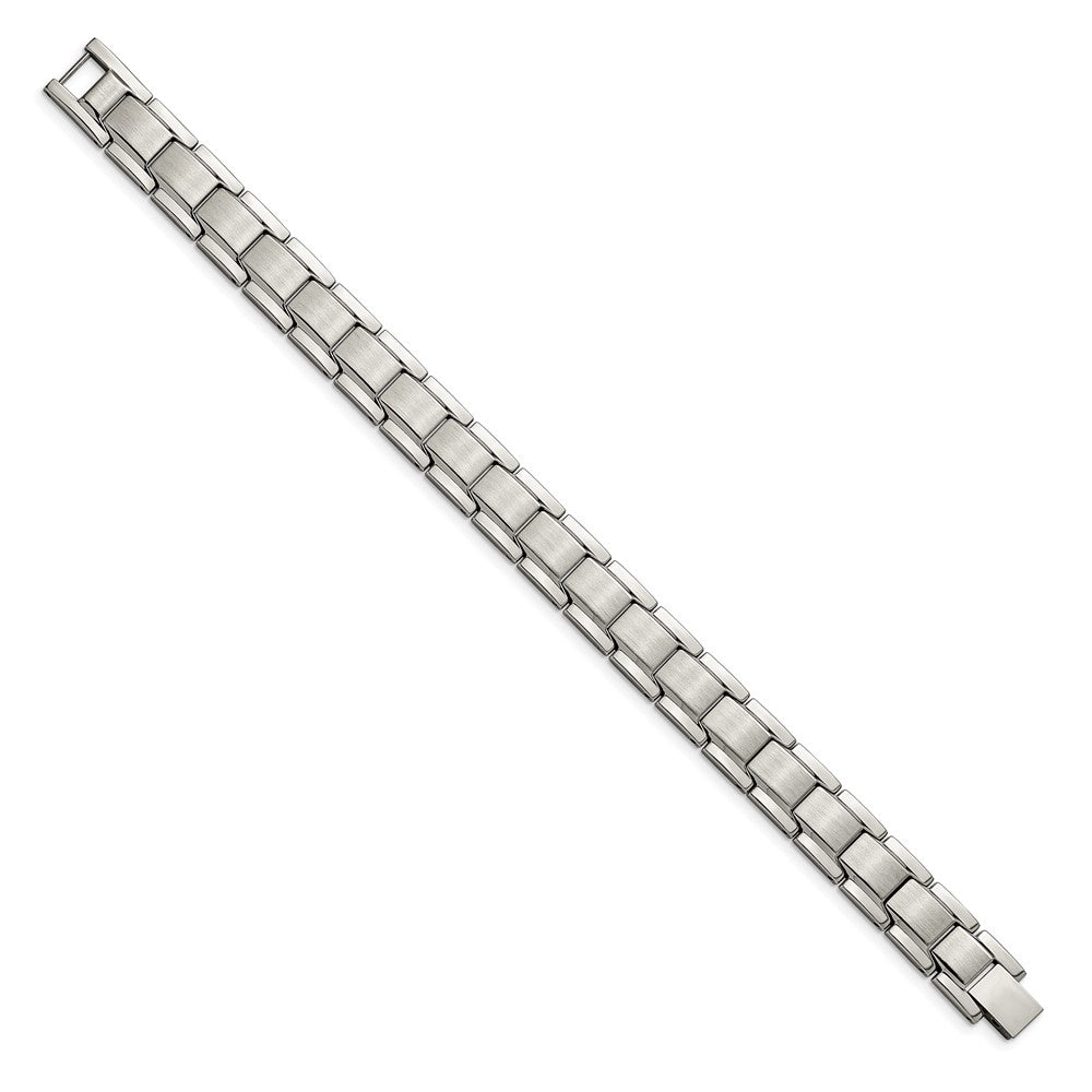 Stainless Steel Brushed and Polished 8.25in Bracelet 8.25 inches