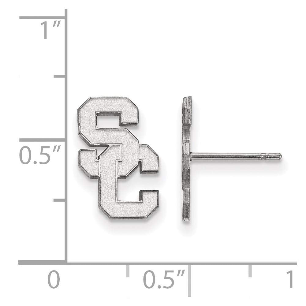 Logoart 925 Sterling Silver University Of Southern California Small Post Earrings