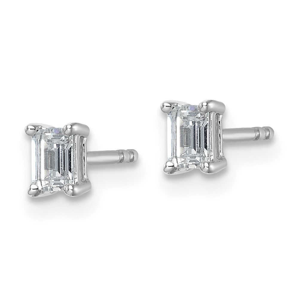 14kw Emerald 5x3mm Post Earring Mountings