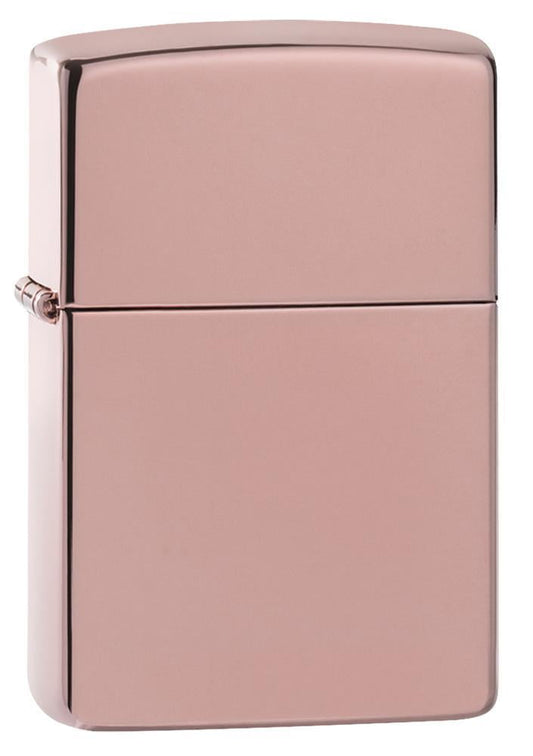Zippo High Polish Rose Gold Pocket Lighter