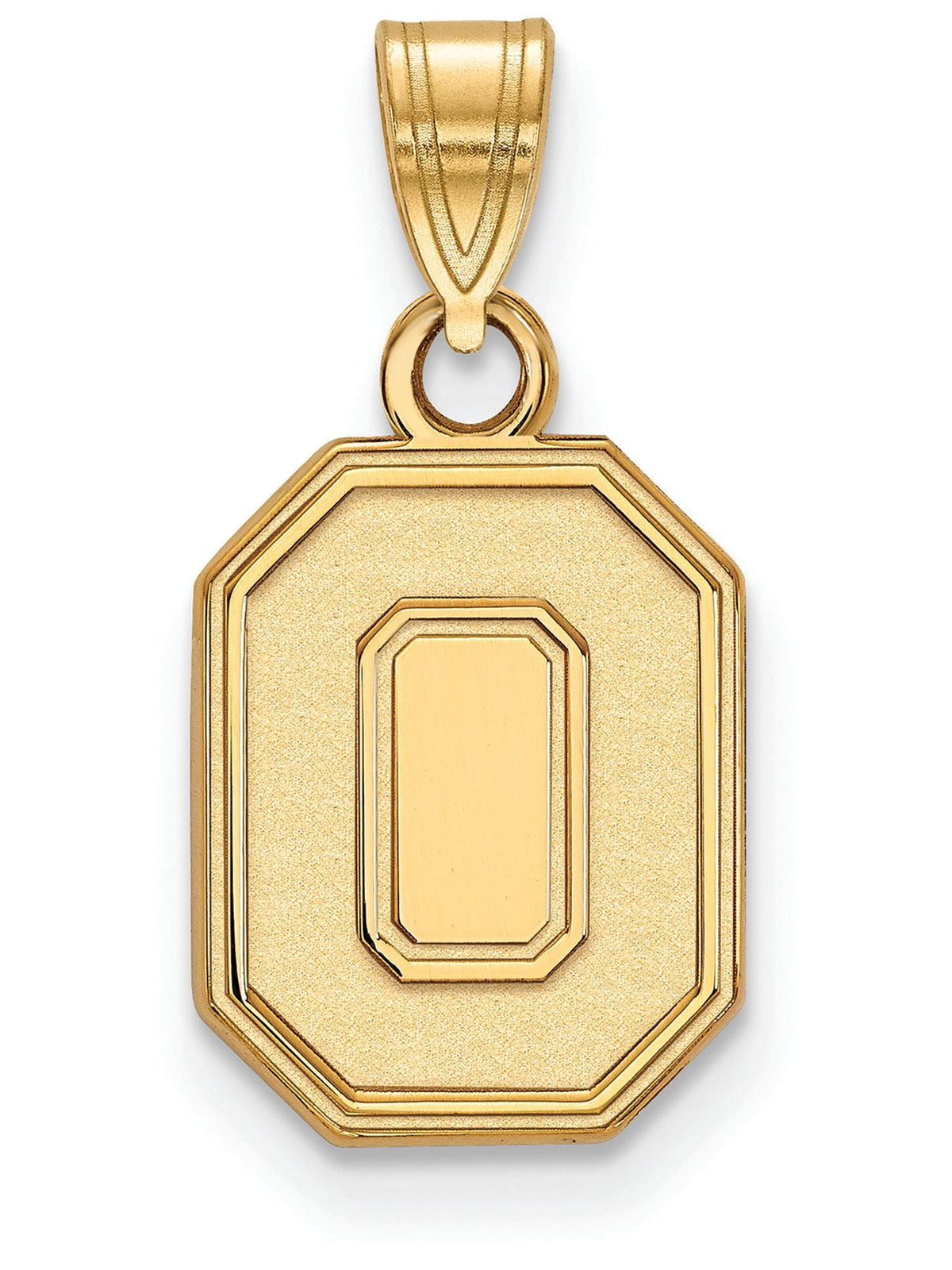 Sterling Silver Gold-plated LogoArt The Ohio State University Letter O Small Pendant Q-GP045OSU