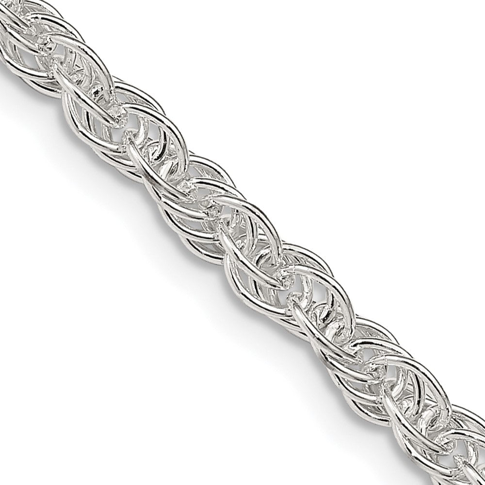 Sterling Silver 3.8mm Loose Rope Chain 20 Inches