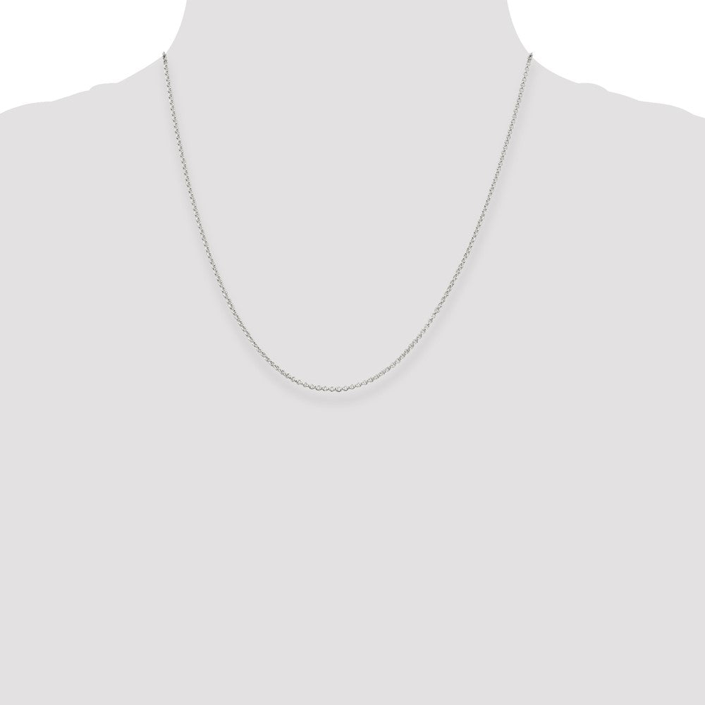 Sterling Silver 1.5mm Rolo Chain 20 Inches