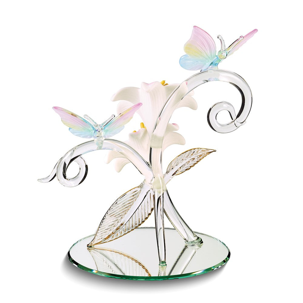 Glass Baron Butterflies, Lily Garden