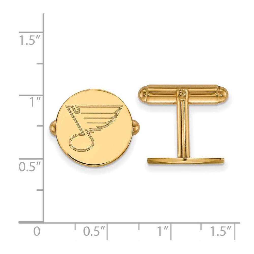 NHL St. Louis Blues 14kt Gold-Plated Sterling Silver Cuff Links