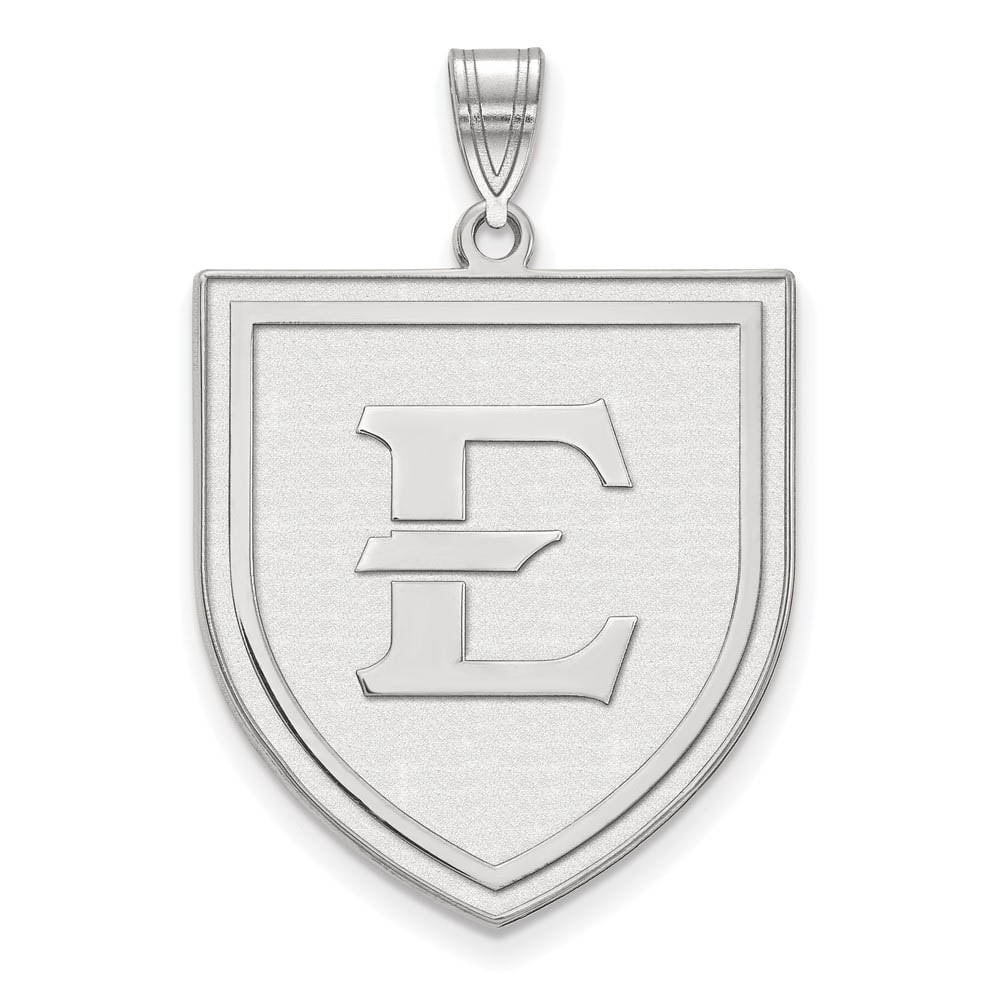 Sterling Silver Official Licensed Collegiate East Tennessee State (ETSU) XL Pendant