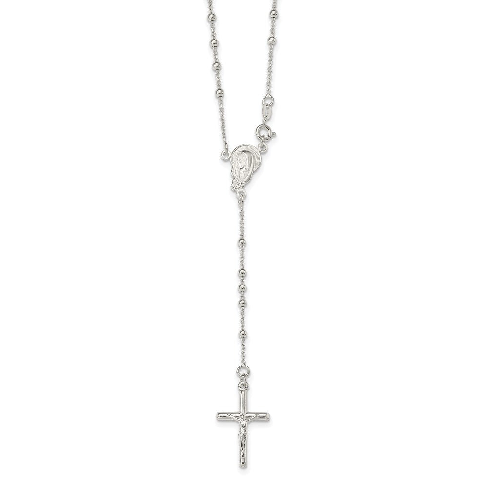 Sterling Silver Crucifix Necklace 24 Inches
