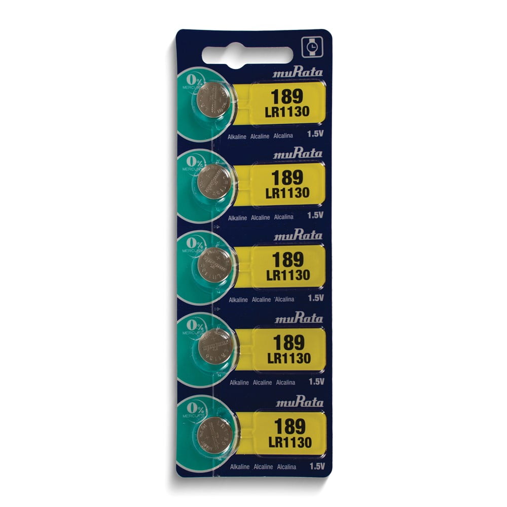 Pkg/5 Type LR1130 MuRata Alkaline Battery Tear Strip QSWB1130