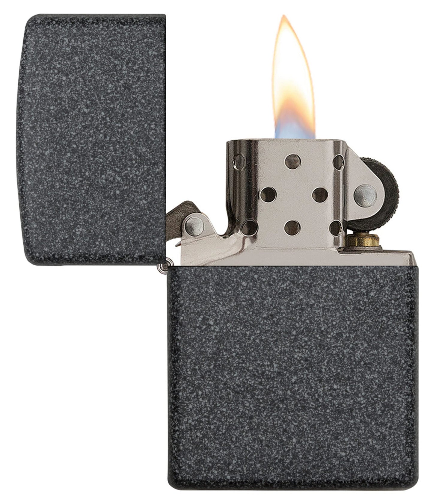 Zippo Classic Iron Stone Metallic Pocket Lighter 211