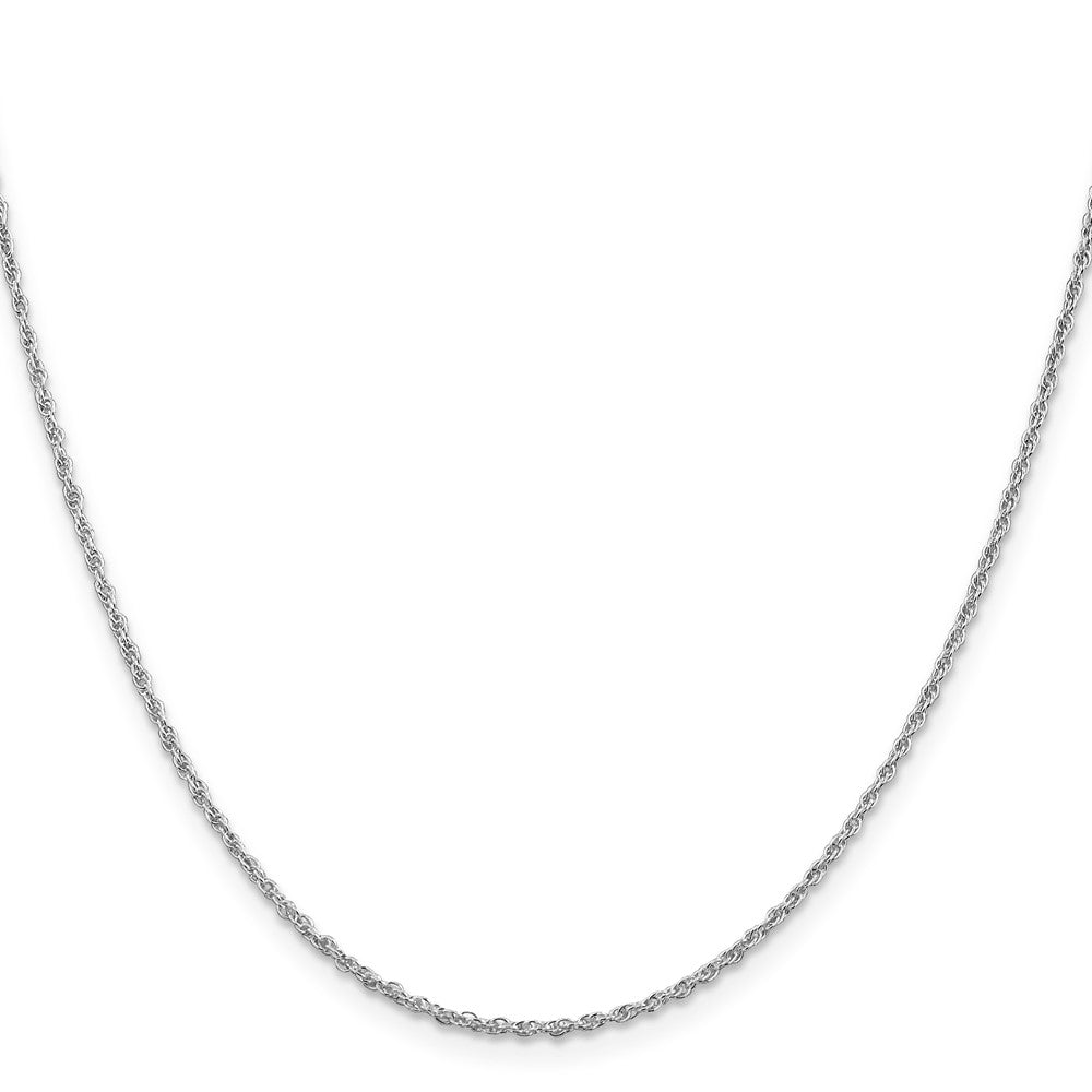 Sterling Silver Rhodium-plated 1.6mm Loose Rope Chain 18 Inches