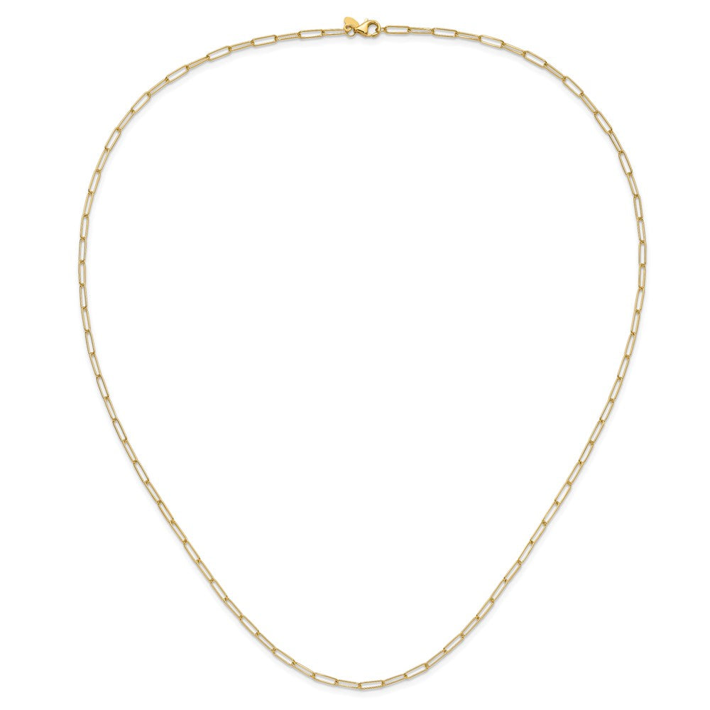 14K Polished Fancy Link Necklace
