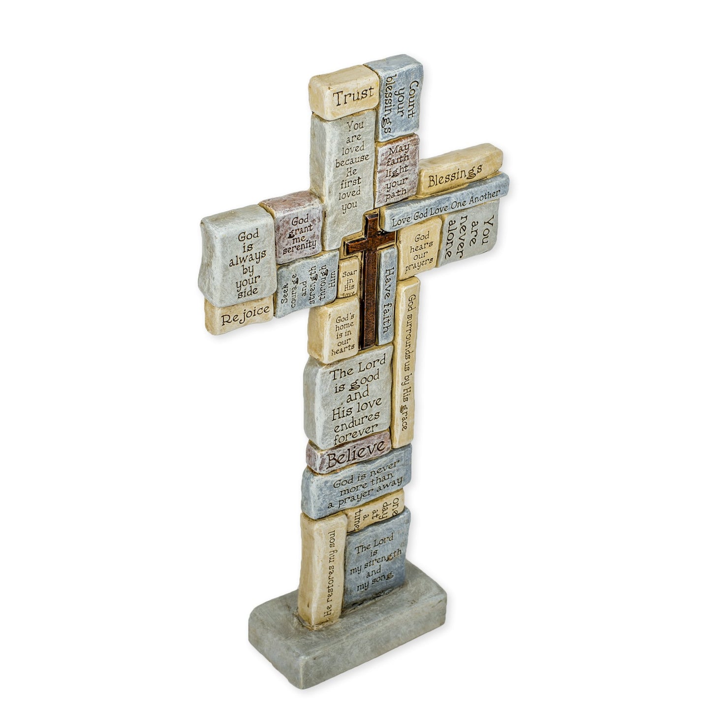 Roman Crossword 12.5"H. Table Cross (46420)
