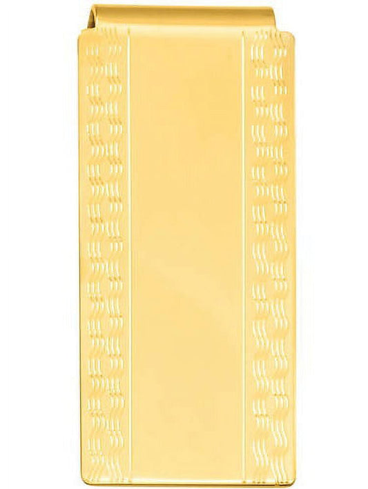 Primal Gold-plated Kelly Waters Patterned Edge Hinged Money Clip