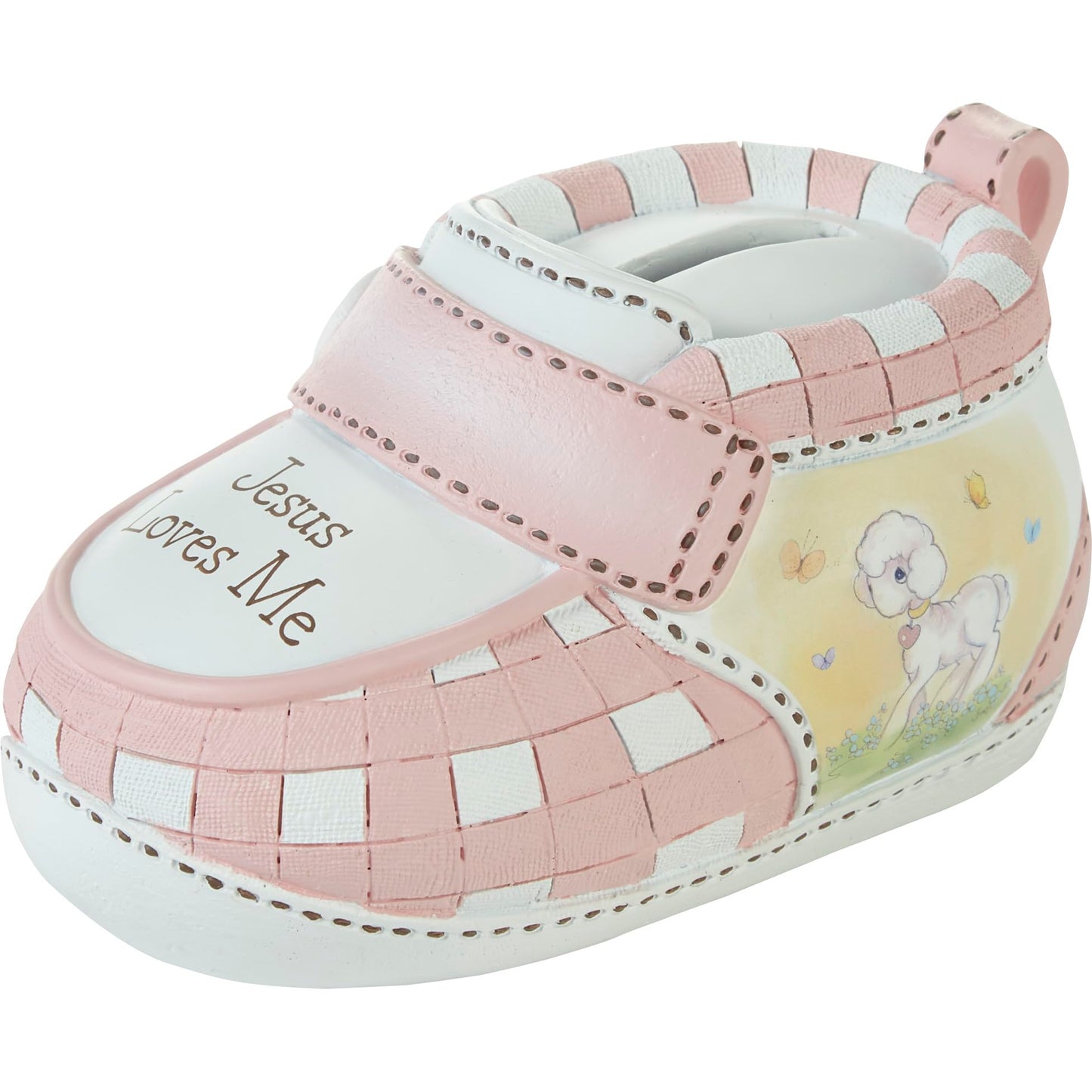Jesus Loves Me Pink Bootie Bank