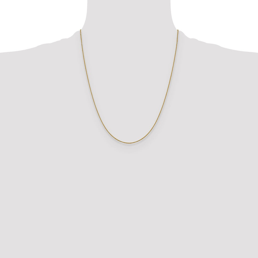 14K 1.0 mm D/C Cable Chain