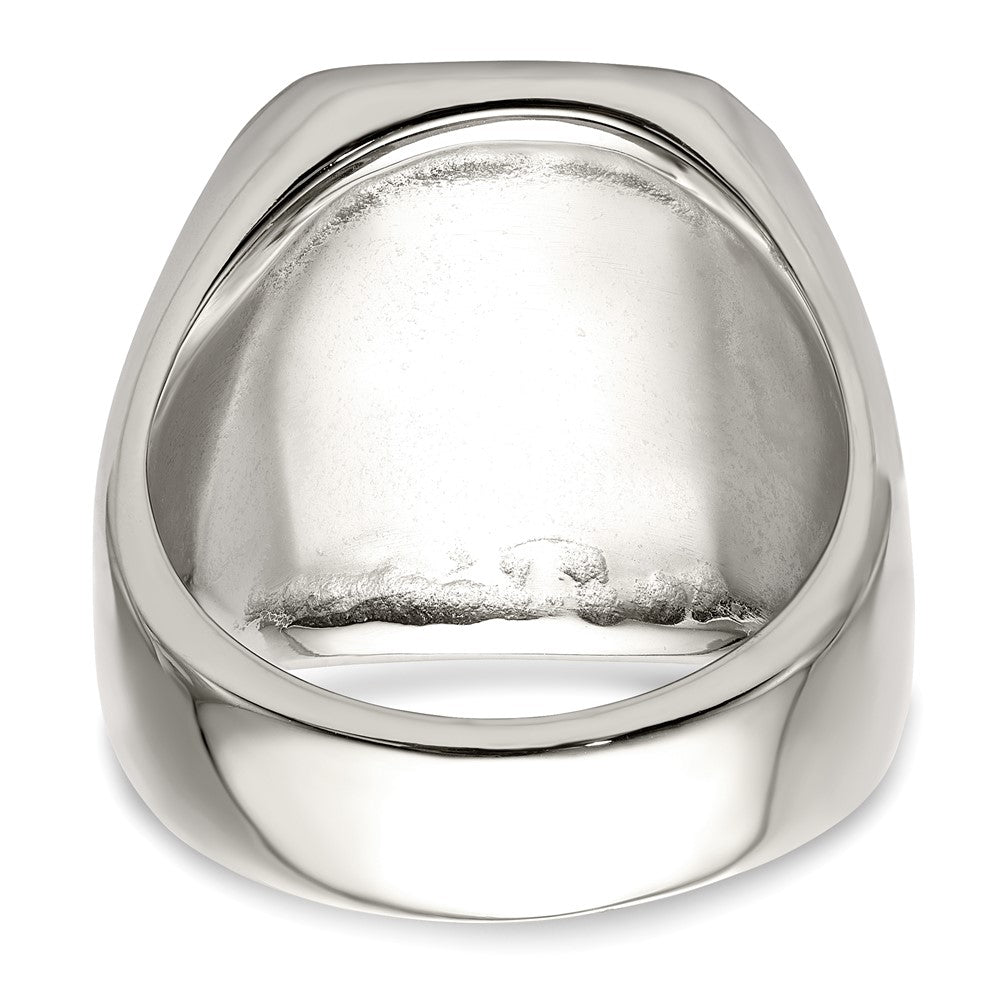 Stainless Steel w/14k Accent Polished Praying Hands Ring Size - 11